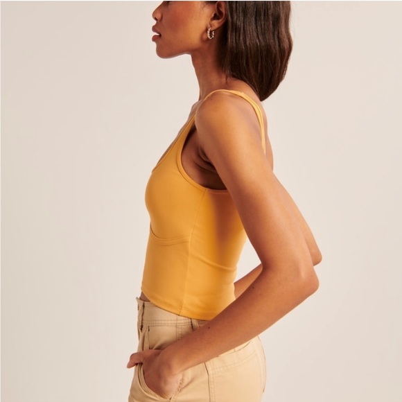 ❌SOLD❌Abercrombie & Fitch | Seamless Fabric Corset Squareneck Tank - Picture 2 of 6